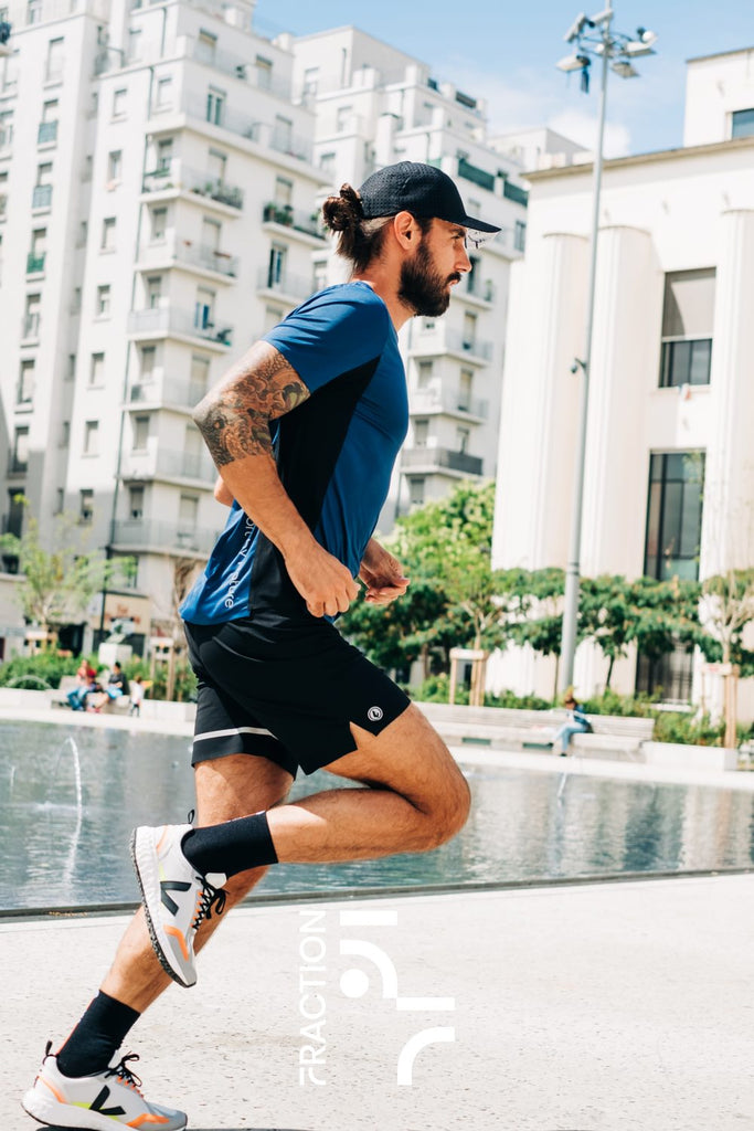 photo homme running ville semaine textile tenue sport lyon paris collection wild